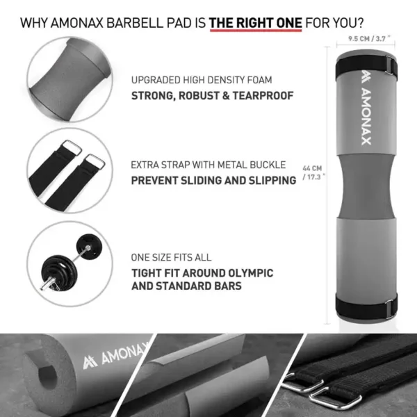 Barbell Pad for Squats gray