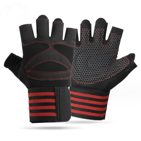 Grip Gloves With Wrist Support