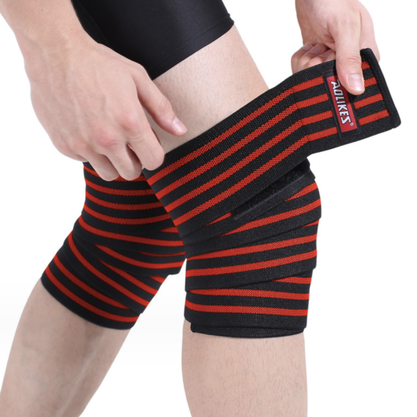 AOlikes Squat leggings knee Wraps Red