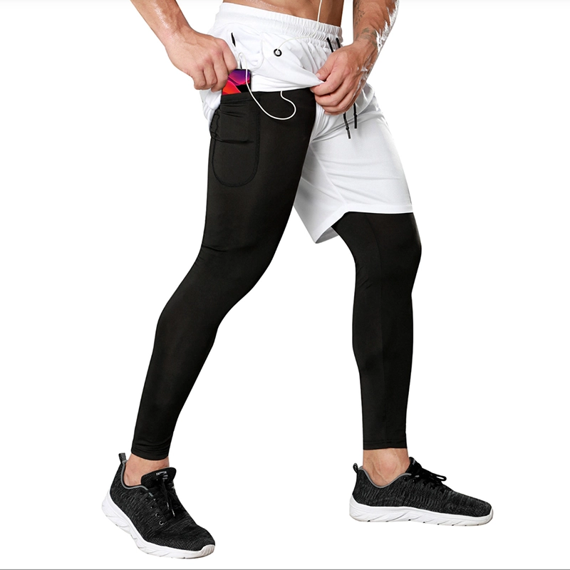 Mens shorts with leggings attached hotsell