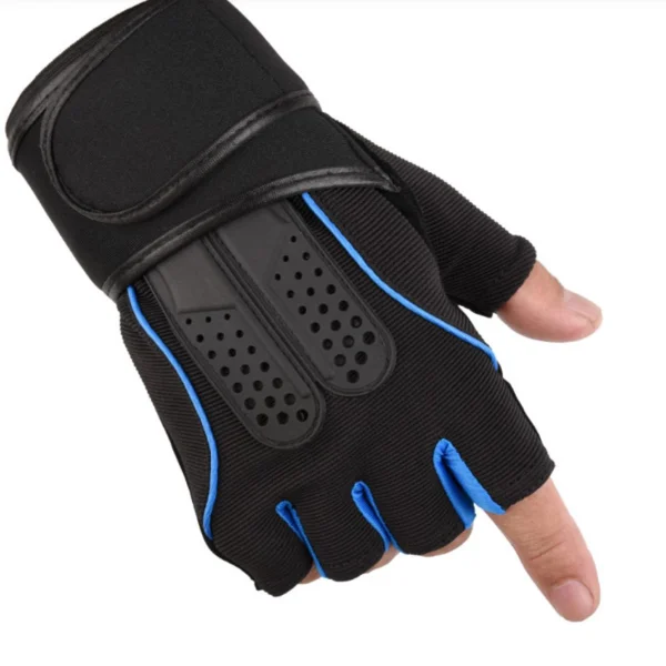 silicon gel gloves Blue color