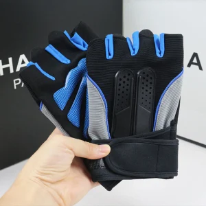 silicon gel gloves Blue color main