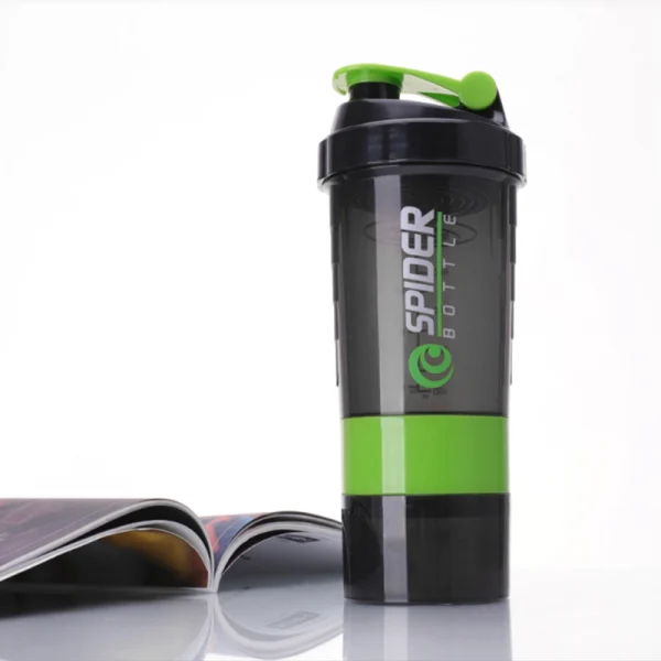 Original spider shaker bottle green