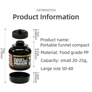 Portable Protein Container Pot size guide