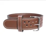 Powerlifting Leather Fitness Belt brown