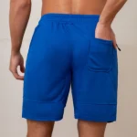 Sports Mesh Fabric Shorts blue back