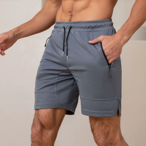 Sports Mesh Fabric Shorts gray