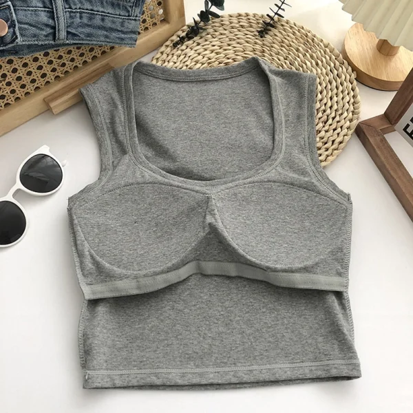 Square Neck Gym Tops inside 1