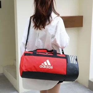 adidas duffel gym bag red women