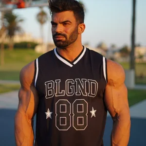 blgdn basketball tanktop black front