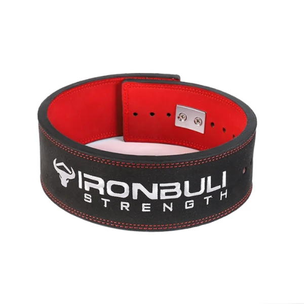 ironbuli Powerlifting fitness belt with lever buckle black