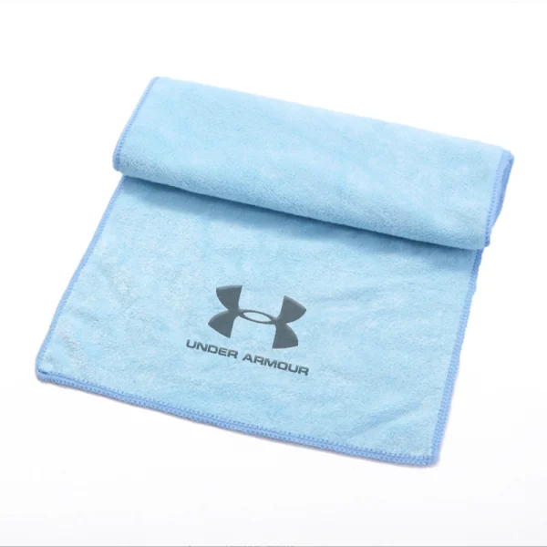 premium brand gym towel teal blue