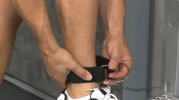 What are D-ring ankle straps used for