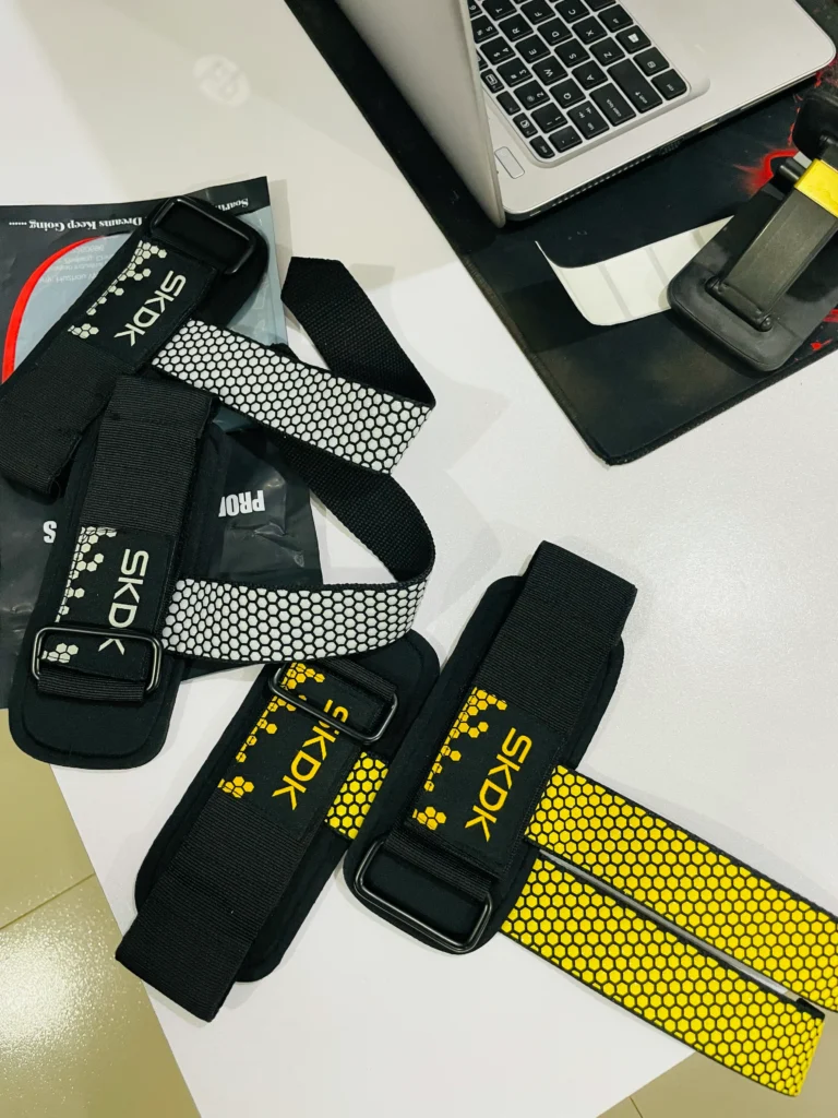 skdk weightlifting straps yellow 3