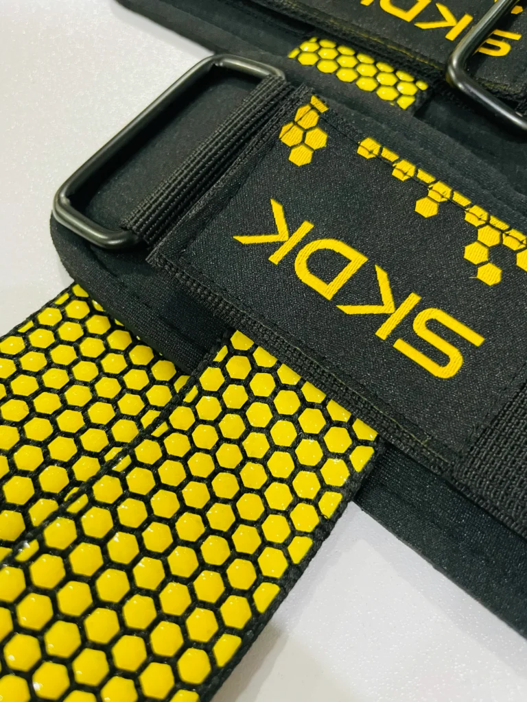 skdk weightlifting straps yellow 3