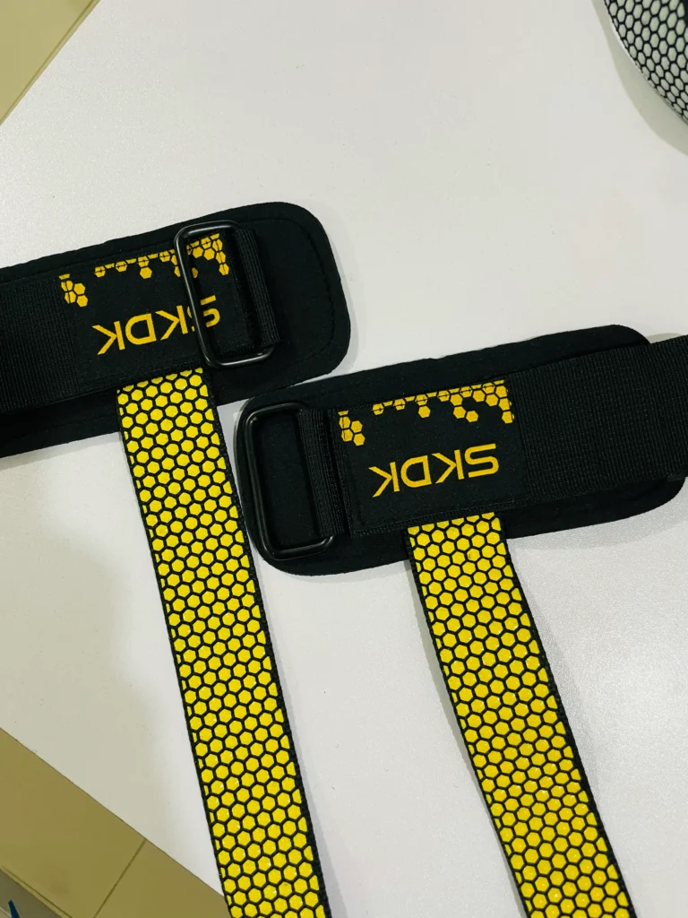 skdk weightlifting straps yellow