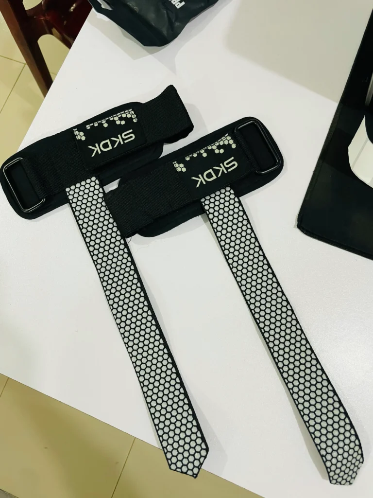 skdk weightlifting straps gray