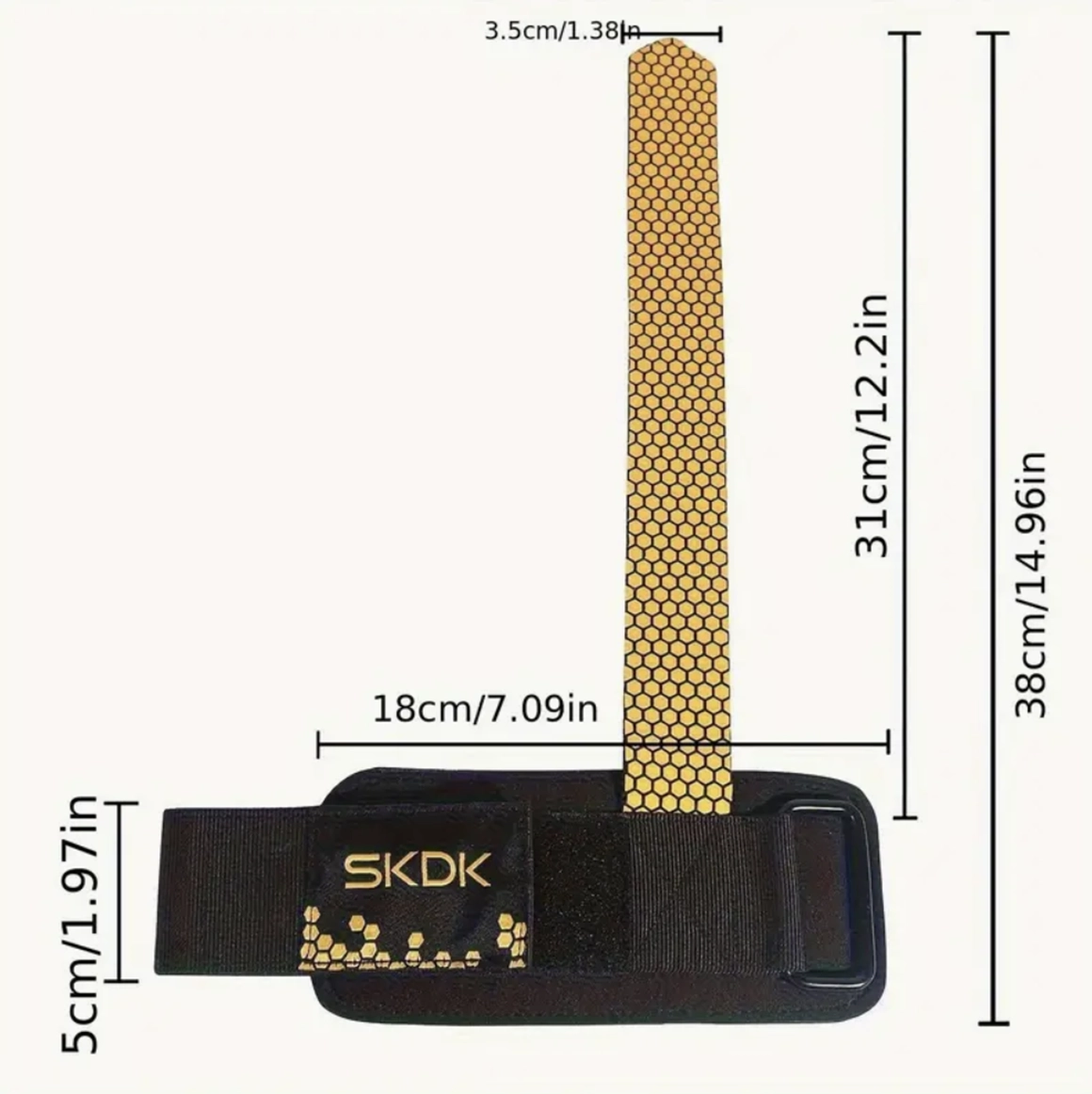 SKDK Deadlifting Wrist Support With Wristband