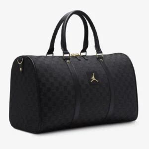 Jordan monogram checkerboard fitness bag black