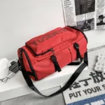 Capacious double Shoulder GYM Bag red