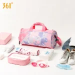 361 GYM bag With Shoe and Wet Compartment pink copy