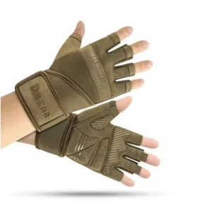 NEW Half Finger Gym Gloves With Wrist Support main