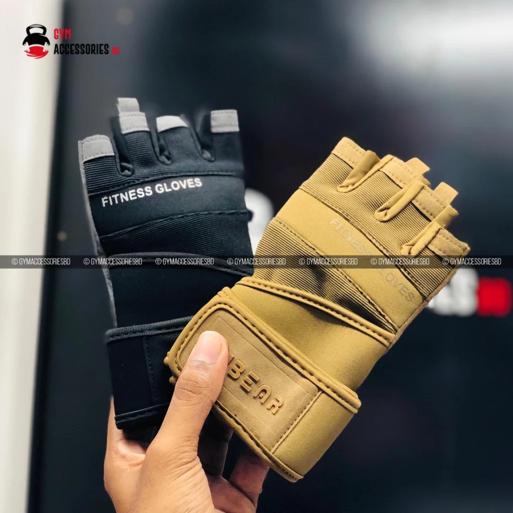 NEW Half Finger Gym Gloves With Wrist Support real001