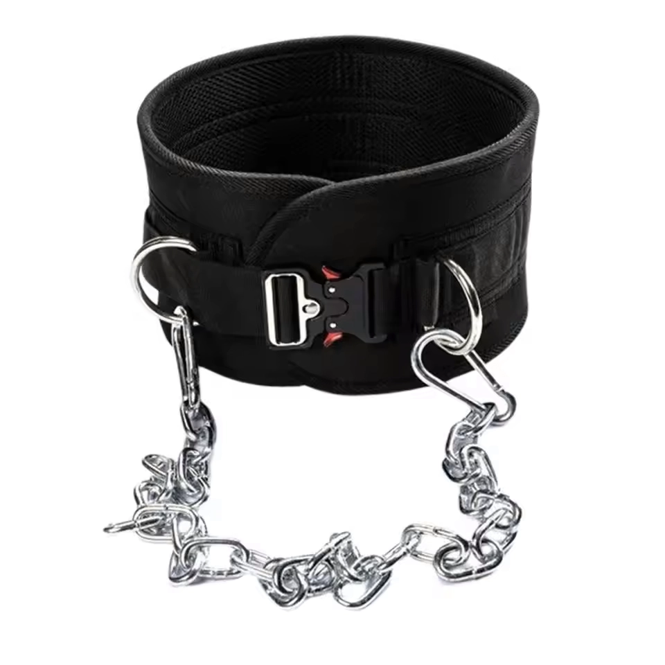 Dip Belt with Chain Wight Pull Up Belt