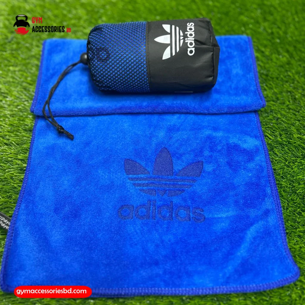 adidas gym towel dark blue