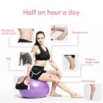 Fitness Gym ball Balance ball 65cm Yoga Therapy Ball With Pumper Multicolor