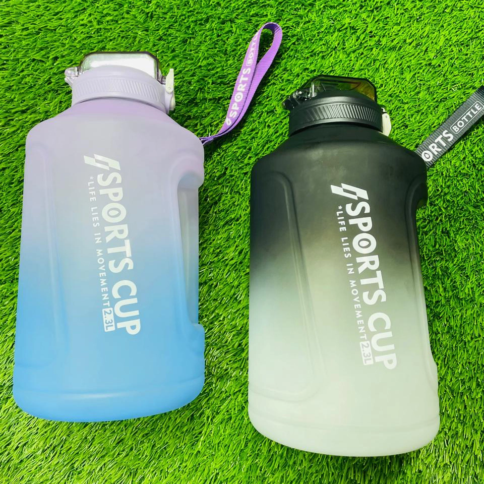 2300ML Large Capacity GYM Water Bottle Gradient