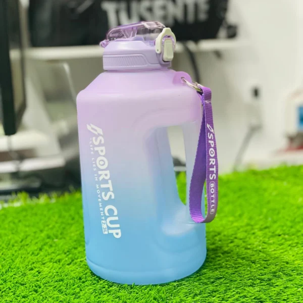 2300ML Large Capacity GYM Water Bottle Gradient purple