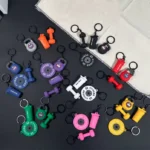 gym accessories Simulation Dumbbell Keychain