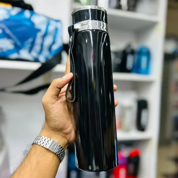 Stainless Steel Double Wall Smart Water Bottle black