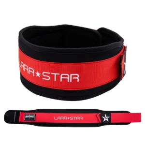 Lara Star Weight Lifting Gym Belt red