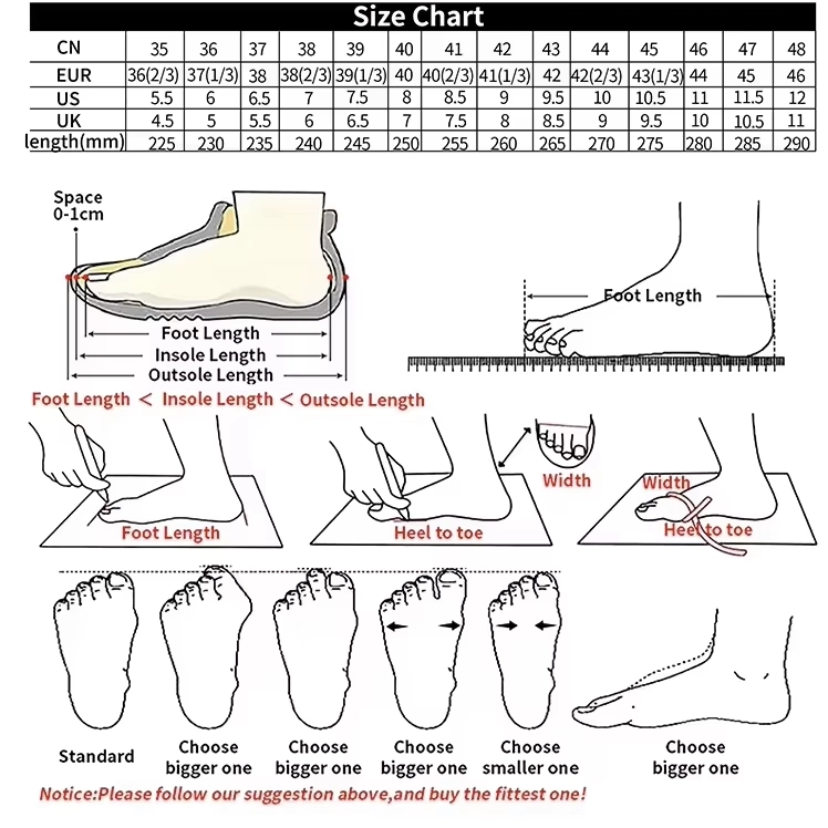 Soft Sole Lightweight Running Sports Men's Shoes with Breathable Mesh size guide