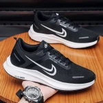 Ultra Light Sneakers Knitted Running Shoes For Men and Women black