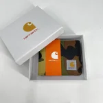 CarHartt Branded Most Popular Fabric Men's Wallet With Branded Box Green Camouflag